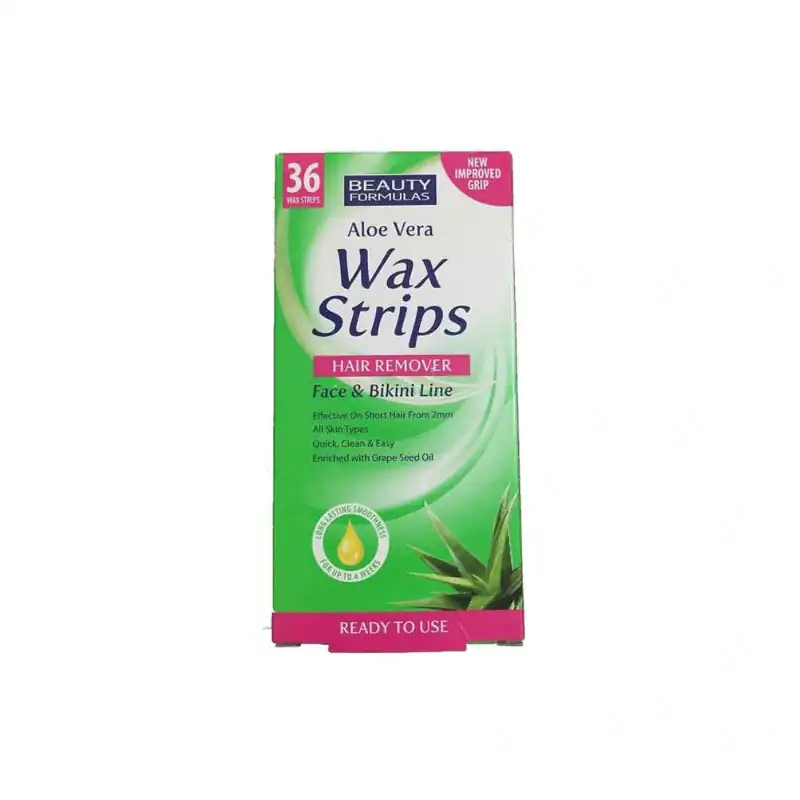 Beauty Formulas Hair Removal Wax Strips – Face & Bikini Line