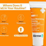 The Derma Co Pore Minimizing Priming Sunscreen SPF50 PA+++
