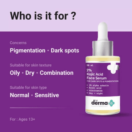 The Derma Co 2% Kojic Acid Face Serum with 1% Alpha Arbutin & Niacinamide