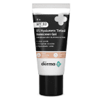 The Derma Co 1% Hyaluronic Tinted Sunscreen Gel SPF60 PA++++