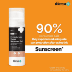 The Derma Co 1% Hyaluronic Tinted Sunscreen Gel SPF60 PA++++