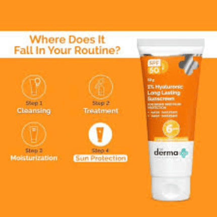 The Derma Co 1% Hyaluronic Long Lasting Sunscreen SPF50 PA++++