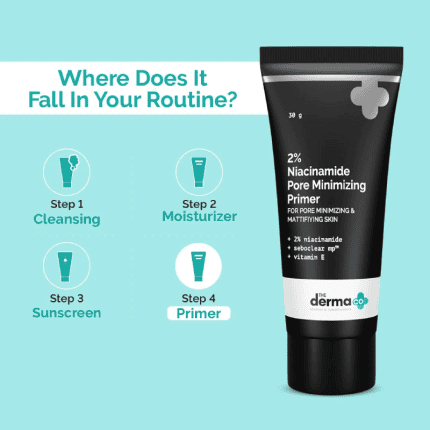 The Derma Co 2% Niacinamide Pore Minimizing Primer