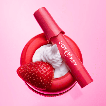 Dot & Key Meltie Lip Balm SPF 50+ with 2% Kojic - Strawberry Glaze