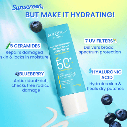 Dot & Key Blueberry Hydrate Barrier Repair Sunscreen SPF50+ PA++++