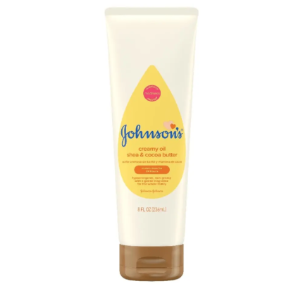 Johnson's Creamy Oil for Baby with Shea & Cocoa Butter Moisturizing Body Lotion