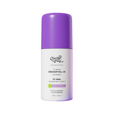 Innovist Chemist at Play 5% AHA Tri Active Underarm Roll On 40ml Innovist Chemist at Play 5% AHA Tri Active Underarm Roll On 40ml - Image 1