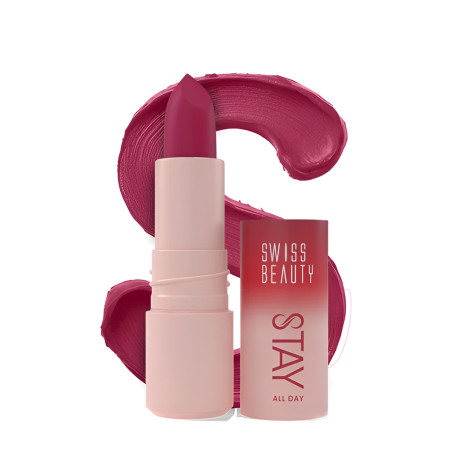 Swiss Beauty Stay All Day Lipstck - 06 Flirty Swiss Beauty Stay All Day Lipstck - 06 Flirty - Image 1