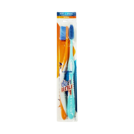 Victory Soft & Spiral Toothbrush Twin Pack Victory Soft & Spiral Toothbrush Twin Pack - Image 1