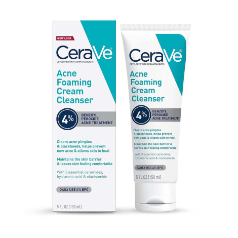 Cerave 4% Acne Foaming Cream Cleanser 150ml Cerave 4% Acne Foaming Cream Cleanser 150ml - Image 1