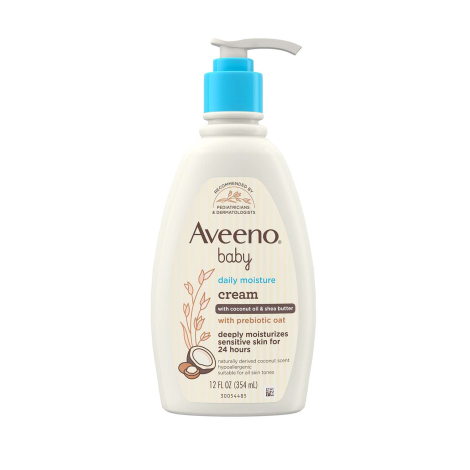 Aveeno Baby Daily Moisture Cream With Coconut Oil & Shea Butter 354ml Aveeno Baby Daily Moisture Cream With Coconut Oil & Shea Butter 354ml - Image 1