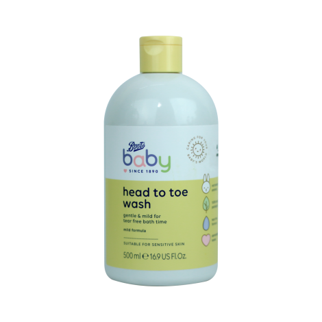 Boots Baby Head To Toe Wash 500ml Boots Baby Head To Toe Wash 500ml - Image 1
