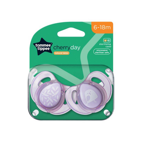 Tommee Tippee Cherryday Natural Latex Soother 6-18m Tommee Tippee Cherryday Natural Latex Soother 6-18m - Image 1