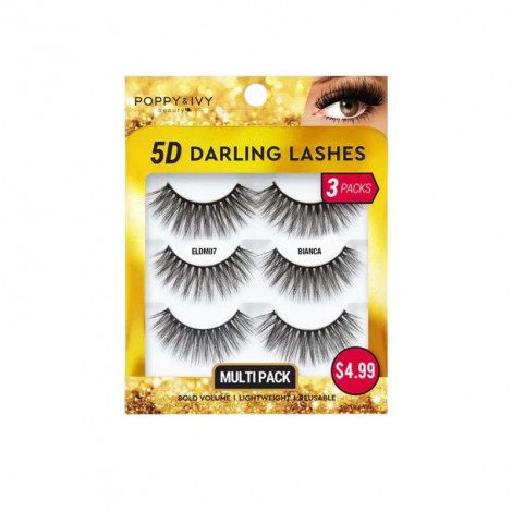 Absolute New York Multipack 5D Darling Eye Lashes - ELDM07 Bianca Absolute New York Multipack 5D Darling Eye Lashes - ELDM07 Bianca - Image 1