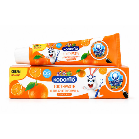 Kodomo Ultra Shield Formula Orange Cream Toothpaste 40g - Age 0.5+ Kodomo Ultra Shield Formula Orange Cream Toothpaste 40g - Age 0.5+ - Image 1