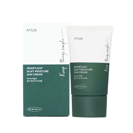 Anua Heartleaf Silky Moisture Sun Cream SPF 50+ PA++ 50ml Anua Heartleaf Silky Moisture Sun Cream SPF 50+ PA++ 50ml - Image 1