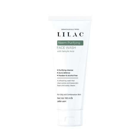 Lilac Neem Purifying Face Wash 100ml Lilac Neem Purifying Face Wash 100ml - Image 1