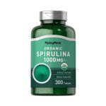Piping Rock Organic Spirulina 1000mg – 300 Tablets