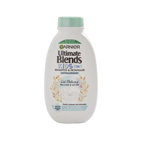 Garnier Ultimate Blends Kids 2 In 1 Shampoo & Detangler With Rice Cream & Oat Milk 250ml Garnier Ultimate Blends Kids 2 In 1 Shampoo & Detangler With Rice Cream & Oat Milk 250ml - Image 1