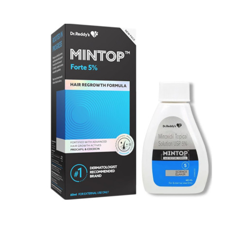 Dr. Reddy's Mintop Forte 5% Hair Regrowth Formula 60ml Dr. Reddy's Mintop Forte 5% Hair Regrowth Formula 60ml - Image 1