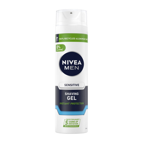 Nivea Men Sensitive Instant Protection Shaving Gel 200ml Nivea Men Sensitive Instant Protection Shaving Gel 200ml - Image 1