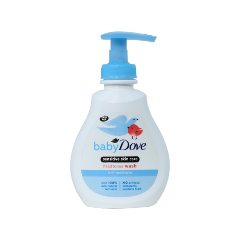 Dove Baby Rich Moisture Head to Toe Wash 200ml Dove Baby Rich Moisture Head to Toe Wash 200ml - Image 1