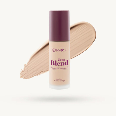 Mars Zero Blend Weightless Foundation SPF30 PA++++ 30ml - 04 Almond Butter Mars Zero Blend Weightless Foundation SPF30 PA++++ 30ml - 04 Almond Butter - Image 1