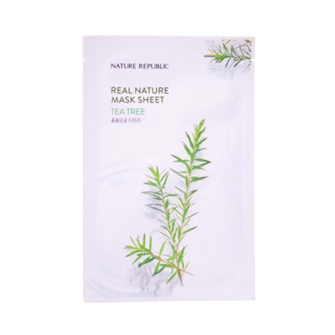 Nature Republic Real Nature Tea Tree Mask Sheet 23ml Nature Republic Real Nature Tea Tree Mask Sheet 23ml - Image 1