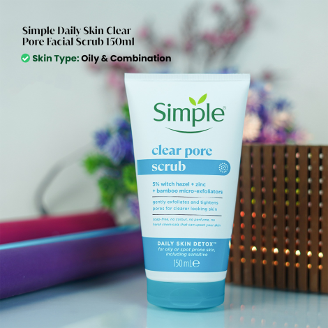 Simple Daily Skin Clear Pore Facial Scrub 150ml Simple Daily Skin Clear Pore Facial Scrub 150ml - Image 1
