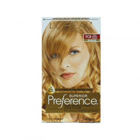 L'Oreal Paris Superior Preference Hair Color - 9 GR Light Reddish Blonde L'Oreal Paris Superior Preference Hair Color - 9 GR Light Reddish Blonde - Image 1