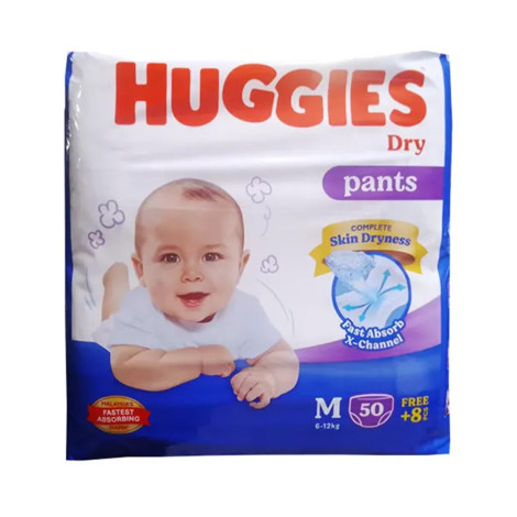Huggies Dry Pants M 6-12 kg 50pcs Huggies Dry Pants M 6-12 kg 50pcs - Image 1