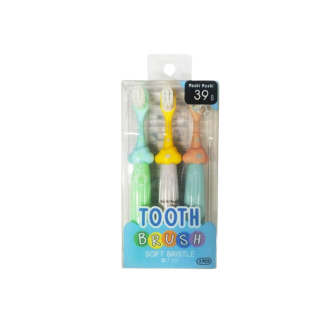 Moshi Moshi Soft Bristle Baby Toothbrush 3Pcs Moshi Moshi Soft Bristle Baby Toothbrush 3Pcs - Image 1