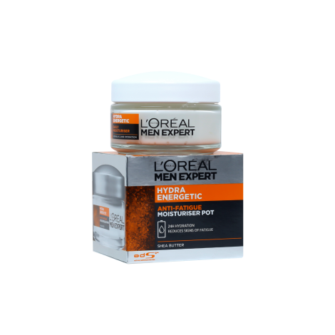 LOreal Men Expert Hydra Energetic Anti Fatigue Moisturiser Pot 50ml LOreal Men Expert Hydra Energetic Anti Fatigue Moisturiser Pot 50ml - Image 1