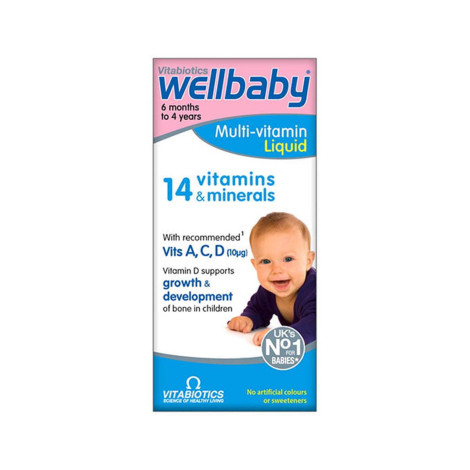 Vitabiotics Wellbaby Multi-Vitamin Liquid – 150ml Vitabiotics Wellbaby Multi-Vitamin Liquid – 150ml - Image 1