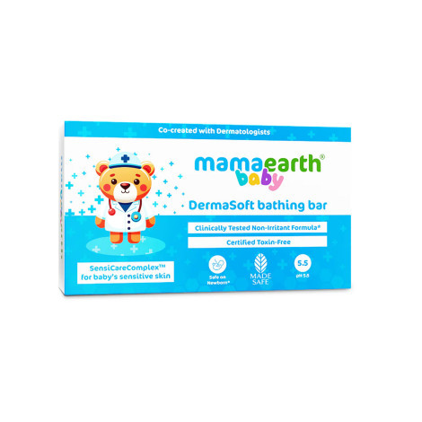 Mamaearth Baby DermaSoft Bathing Bar 75g Mamaearth Baby DermaSoft Bathing Bar 75g - Image 1