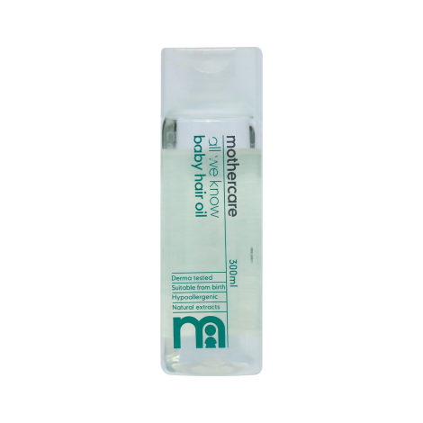 Mothercare All We Know Baby Hair Oil 300ml Mothercare All We Know Baby Hair Oil 300ml - Image 1