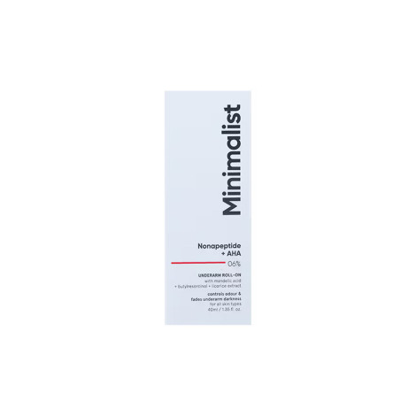 Minimalist Nonapeptide + AHA 6% Underarm Roll-On 40ml Minimalist Nonapeptide + AHA 6% Underarm Roll-On 40ml - Image 1
