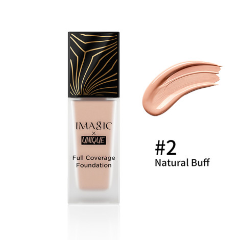 Imagic x Unique Full Coverage Foundation Natural & Flawless - 02 Natural Buff Imagic x Unique Full Coverage Foundation Natural & Flawless - 02 Natural Buff - Image 1