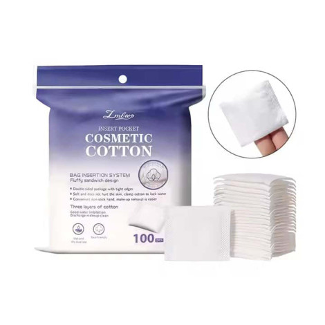 Lmltop Double Faced Cosmetics Cotton Pad 100Pcs Lmltop Double Faced Cosmetics Cotton Pad 100Pcs - Image 1