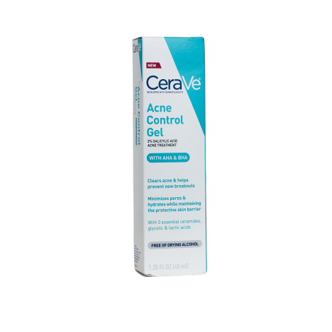 Cerave Acne Control Gel 2% Salicylic Acid Acne Treatment With AHA & BHA 40ml Cerave Acne Control Gel 2% Salicylic Acid Acne Treatment With AHA & BHA 40ml - Image 1