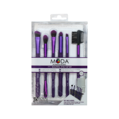 Royal & Langnickel Moda Beautiful Eyes Flip Kit 7pc Royal & Langnickel Moda Beautiful Eyes Flip Kit 7pc - Image 1