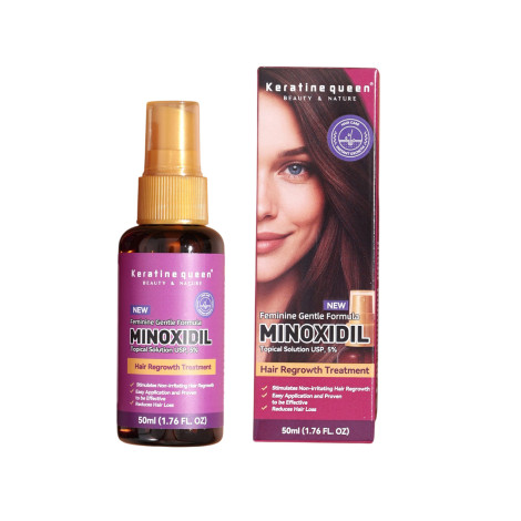 Keratin Queen Feminine Gentle Formula Minoxidil Hair Regrowth Treatment 50ml Keratin Queen Feminine Gentle Formula Minoxidil Hair Regrowth Treatment 50ml - Image 1