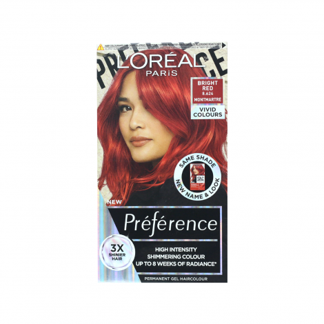 L'Oreal Perference Les Vivids High Intensity Shimmering Colour - 8.624 Bright Red L'Oreal Perference Les Vivids High Intensity Shimmering Colour - 8.624 Bright Red - Image 1