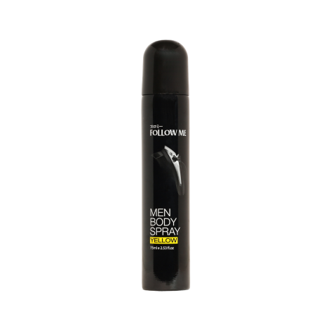 Follow Me Men Body Spray Yellow 75ml Follow Me Men Body Spray Yellow 75ml - Image 1