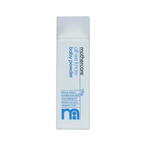 Mothercare All We Know Baby Powder 125g Mothercare All We Know Baby Powder 125g - Image 1