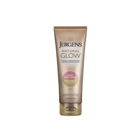 Jergens Natural Glow Daily Moisturizer Fair To Medium Skin Tone 221ml Jergens Natural Glow Daily Moisturizer Fair To Medium Skin Tone 221ml - Image 1
