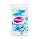Wetell Simply Shaving Razor Two Blade 4 Pcs - Blue