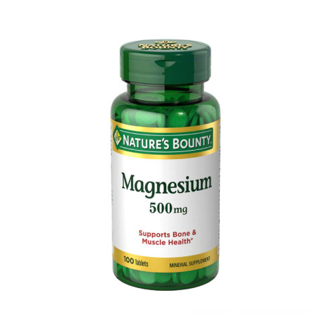 Nature's Bounty Magnesium 500 Mg 100 Tablets Nature's Bounty Magnesium 500 Mg 100 Tablets - Image 1