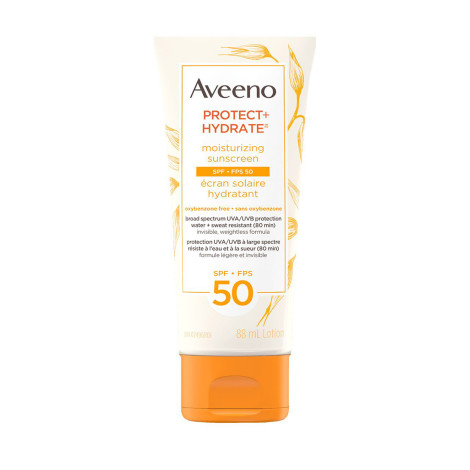Aveeno Protect + Hydrate Face Moisturizing Sunscreen Lotion SPF 50 88ml Aveeno Protect + Hydrate Face Moisturizing Sunscreen Lotion SPF 50 88ml - Image 1