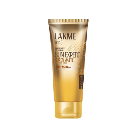 Lakme 9to5 Sun Expert Super Matte Sunscreen Lotion SPF25 PA++ 100ml Lakme 9to5 Sun Expert Super Matte Sunscreen Lotion SPF25 PA++ 100ml - Image 1